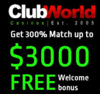 club world casino get 3000 welcome bonus