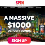 spin casino get a massive $1000 deposit bonus