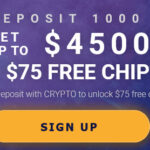 cryptoreels deposit 1000 get up to $4500 + $75 free chip