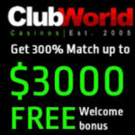 Club world casino infos welcome package